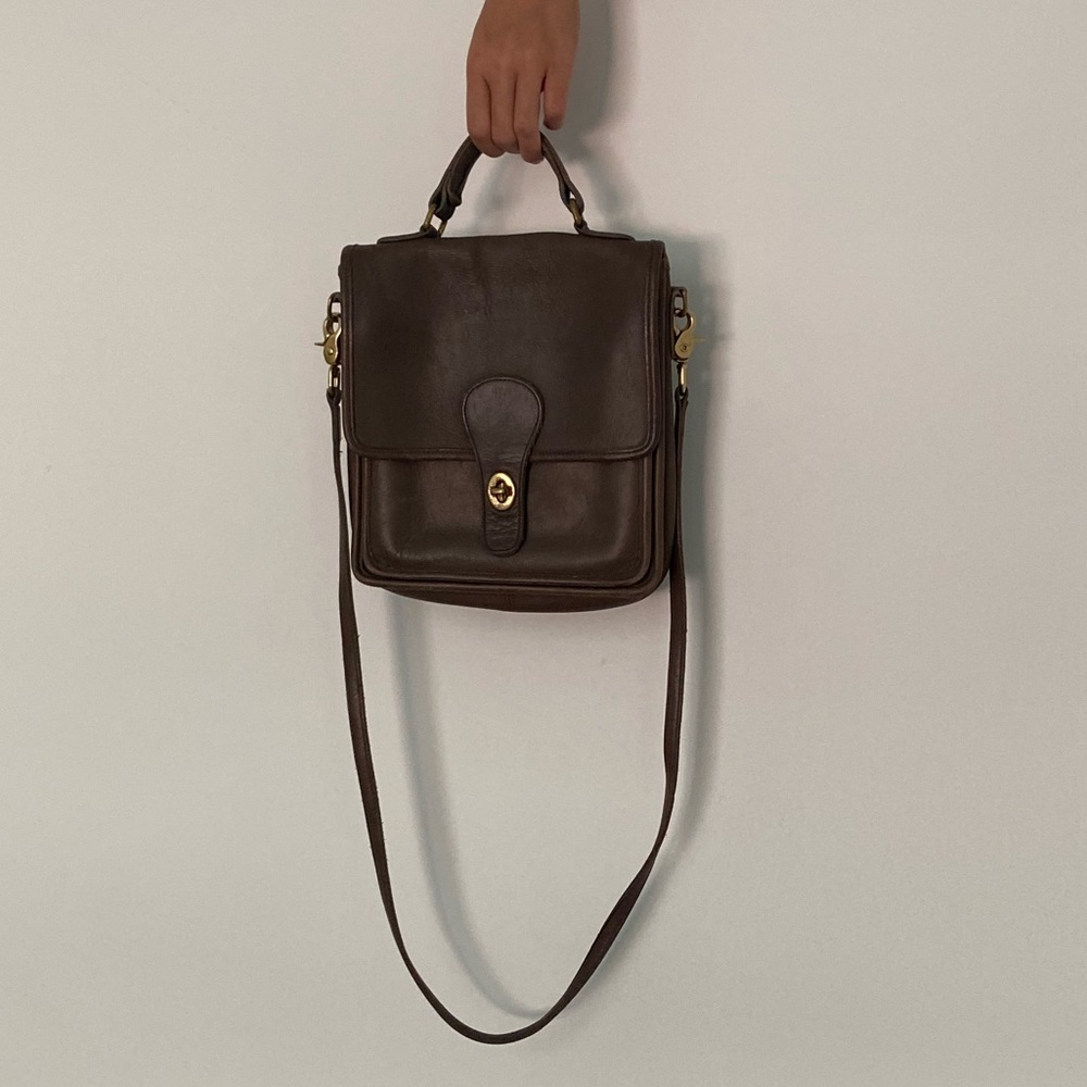 Vintage Coach Brown Crossbody Bag